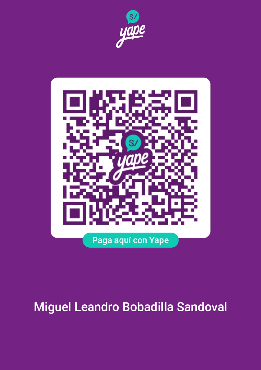 Código QR para pagar Guía Turismo Vivencial Rural en Perú